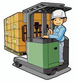 ディスカウントストア商品（日用品・ペット用品・家電など）のリーチフォーク入出荷作業