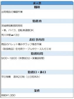 ケーブル工具の庫内出荷
